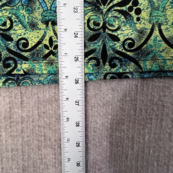 Allison Daley Top 2X Blue‎ Green Black Pattern Short Sleeve - Picture 6 of 6
